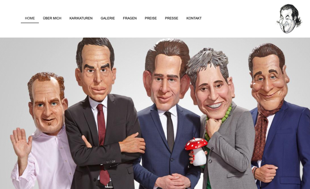 Gerald Koller aka Geronimo begeistert mit seinen Karikaturen!